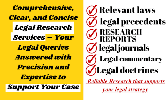 Gig Preview - Do legal research case law, statutory interpretation, legal motion