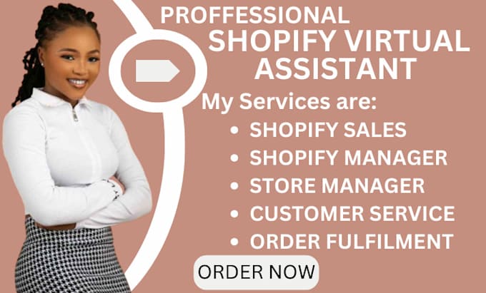 Gig Preview - Be your shopify virtual assistant, shopify marketing and store manager