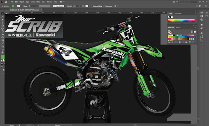 Gig Preview - Custom wrap decal for your mx motorcycle dirt bike