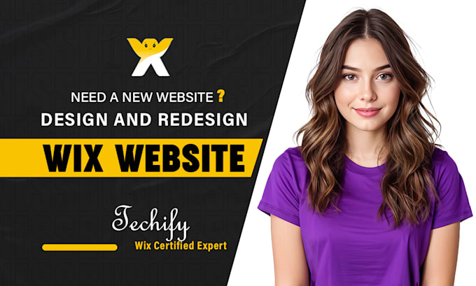 Gig Preview - Build wix website design, wix redesign, wix studio, wix ecommerce website