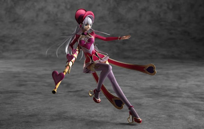 Gig Preview - Model 3d anime character anime model anime cloth design and weapons designs