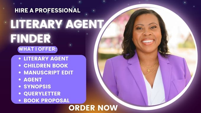 Gig Preview - Find top active literary agent, write query letter book proposal for your book