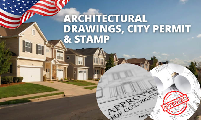 Gig Preview - Design, stamp, and review your architectural plan for city permits