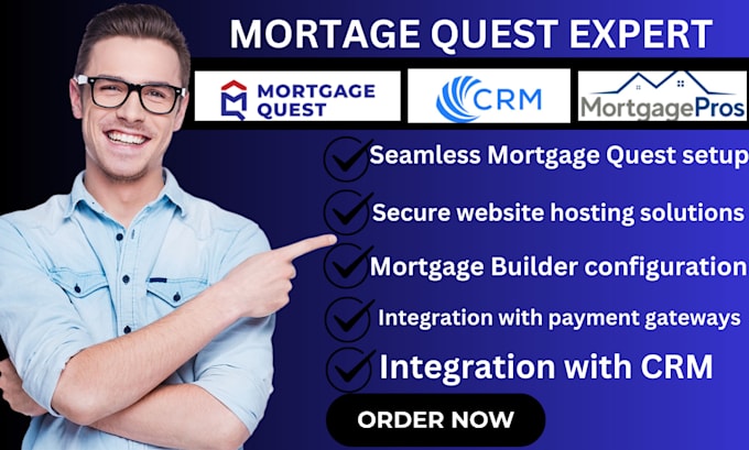 Gig Preview - Setup mortgage quest mortgage pro mortgage cadence mortgage builder landing page