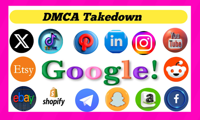 Bestseller - takedown google,youtube,reddit, tiktok,instagram,twitter,facebook under dmca