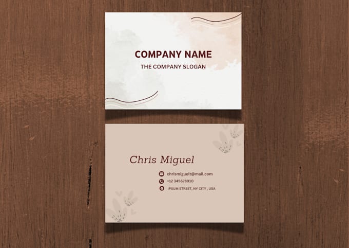 Gig Preview - Design business cards of your wish that you will surely love