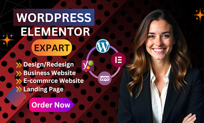 Gig Preview - Design and develop a professional wordpress website using elementor pro