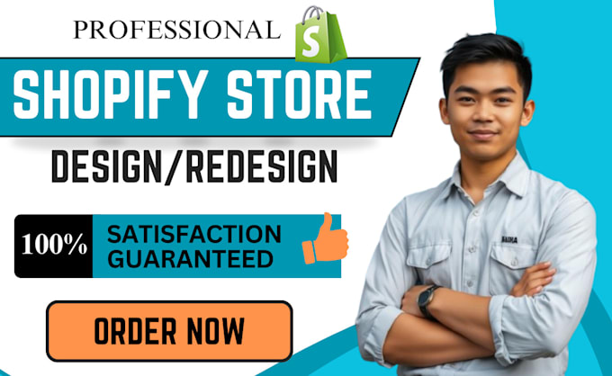 Gig Preview - Design shopify website revamp shopify store fix shopify liquid code design page