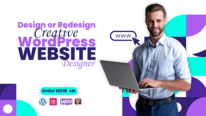 Gig Preview - Create responsive wordpress website design or website redesign