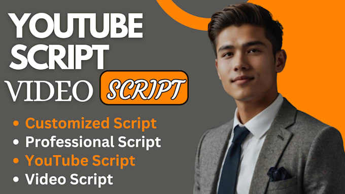 Gig Preview - Be your video script, youtube script, scriptwriter, HD video, slid show