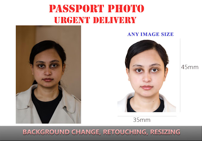 Gig Preview - Do passport size photo from any photo with urgent delivery