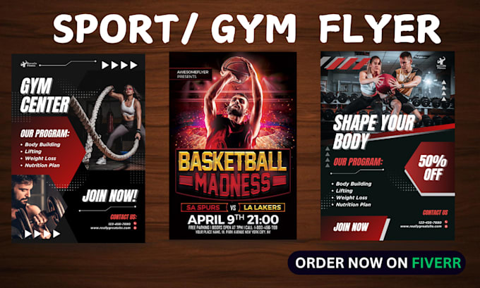 Gig Preview - Design expert sports flyer, gym flyer, event flyer and banner design or posters