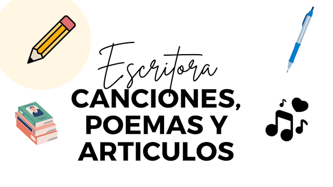 Gig Preview - Composición de letras, poemas y artículos personalizados