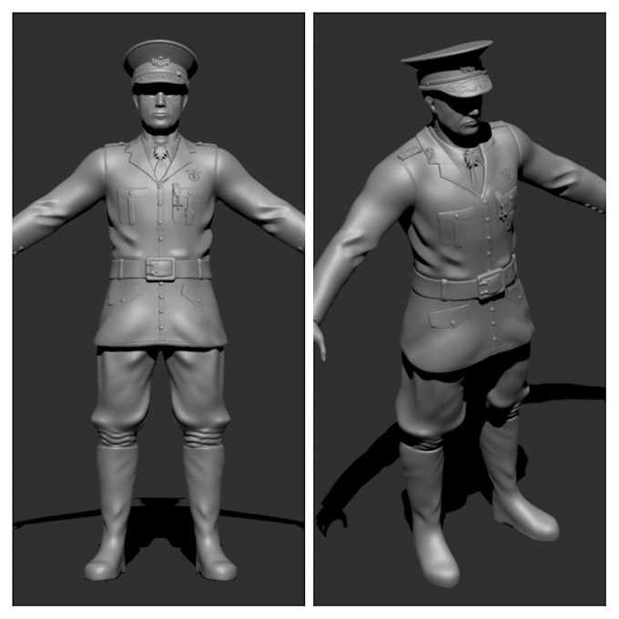 Gig Preview - Sculpt 3d miniatures figurine 3d statue action figures for 3d printing stl file