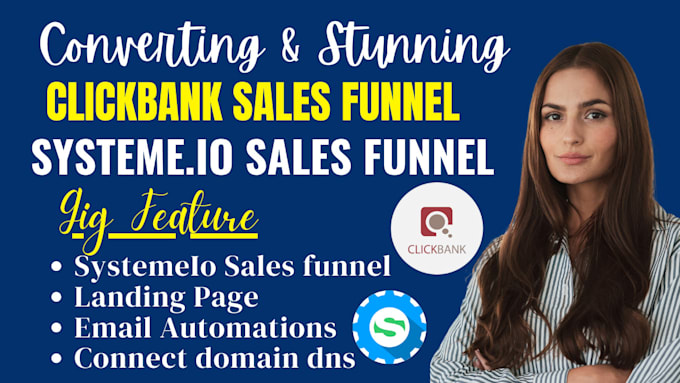 Bestseller - build landing page in system io clickbank sales funnel affiliate link promotion