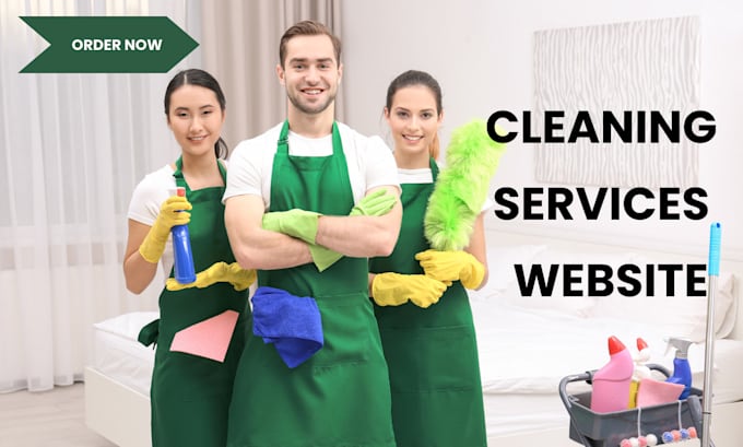 Gig Preview - Cleaning service website, office, home, hospital cleaning, booking koala website