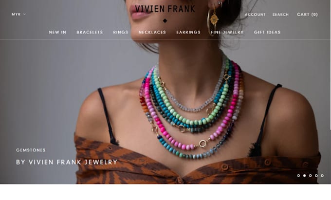 Gig Preview - Design jewelry shopify website, modern stunning website, dropshipping store