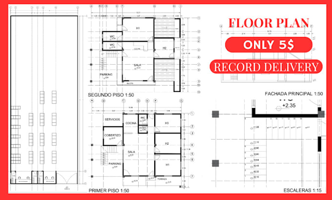 Gig Preview - Make a 2d floor plan, professional custom design