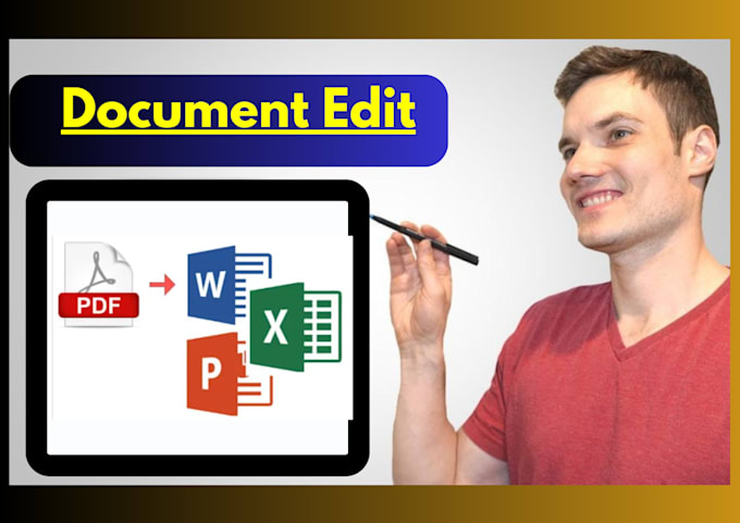 Gig Preview - Convert handwritten ocr pdf into word, fast data entry service