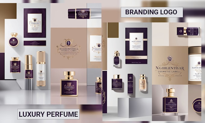 Gig Preview - Design luxury perfume logo,packaging,and cosmetic labels