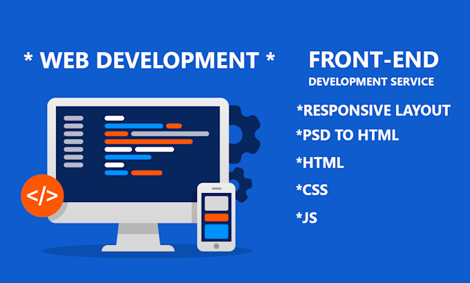 Gig Preview - Design a responsive website for you with HTML, CSS and javascript