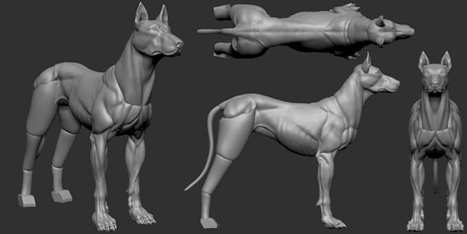 Gig Preview - Create 3d animal creature character model dog giraffe model in pixel