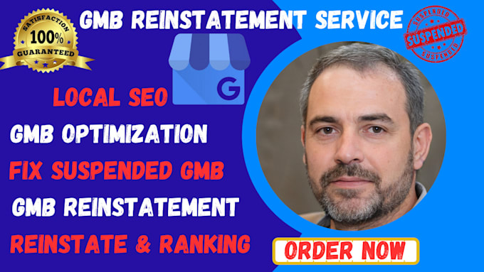 Gig Preview - Fix and reinstate your suspended google my business profile