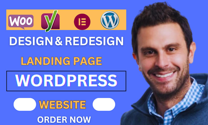 Gig Preview - Design wordpress website, wordpress revamp, website clone, landing page website