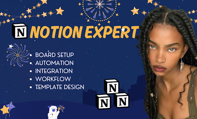 Gig Preview - Do notion virtual assistant, notion template, notion expert