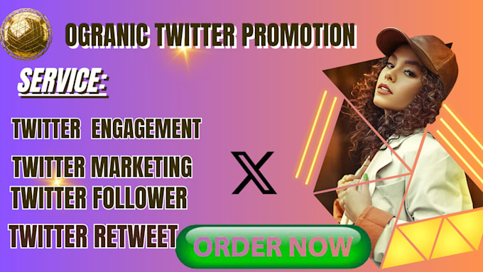 Gig Preview - Twitter promotions and marketing to increase engagement and impression