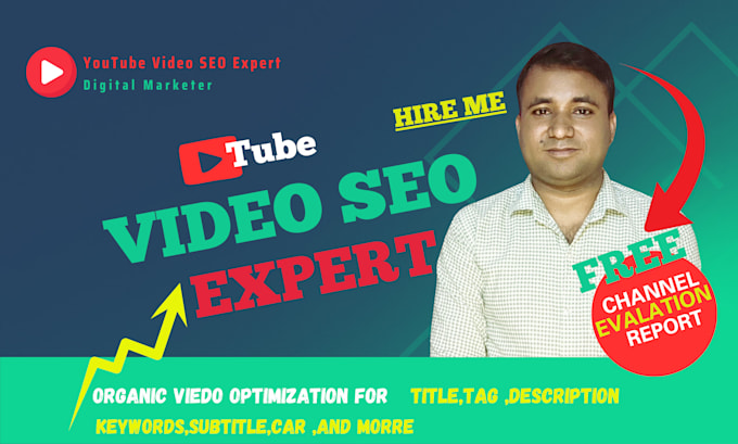 Gig Preview - Optimize the best youtube video SEO and channel growth manager