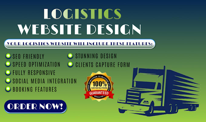 Gig Preview - Logistics website trucking website dispatch website cargo, freight website