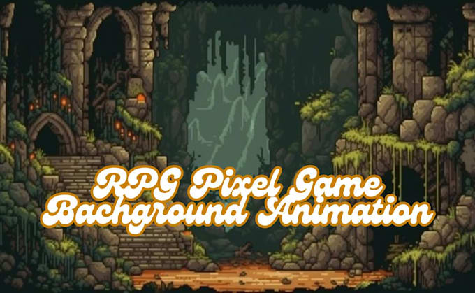 Gig Preview - Do pixel game background animation, loop animation, landscape, pixel environment