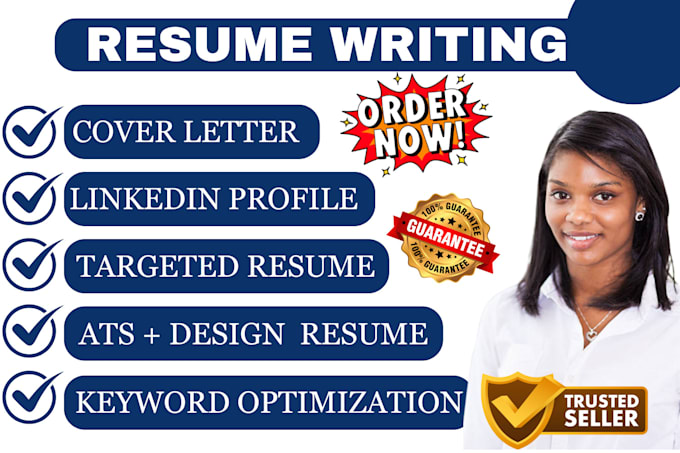 Gig Preview - Do professional ats resume writing, rewriting, CV, cover letter linkedin service