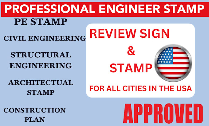 Gig Preview - Pe stamp and design your city permit architectural drawings in USA