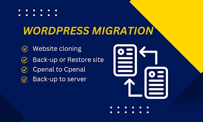 Gig Preview - Move, transfer, or migrate your wordpress website to new host, domain, or cpanel