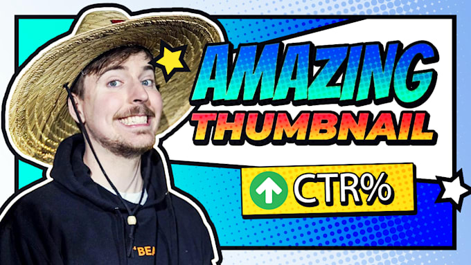 Bestseller - eye catching youtube thumbnails boost your CTR with custom designs