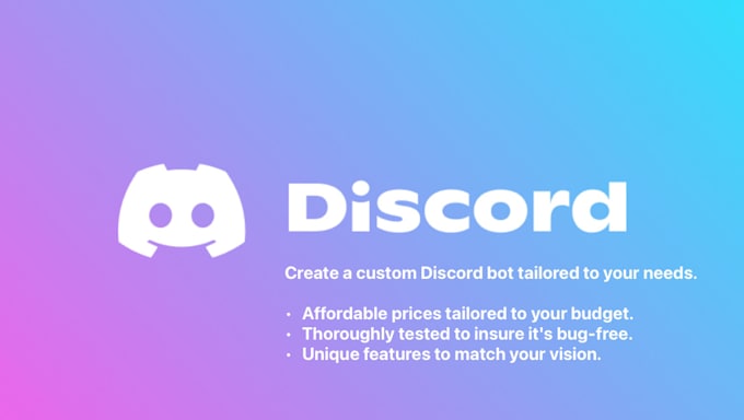 Gig Preview - Create a custom discord bot with discordjs