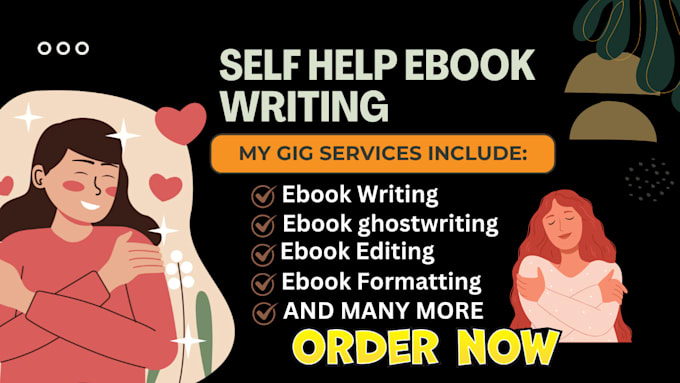 Gig Preview - Be your self help ebook writer, non fiction writer, book editor and ghostwriter