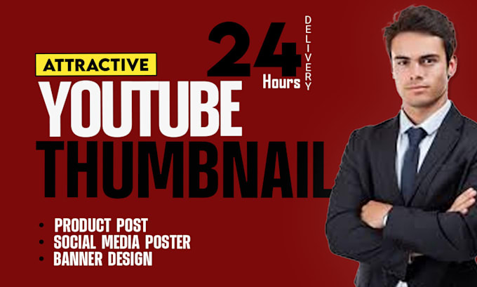 Bestseller - design captivating and  attractive youtube thumbnail