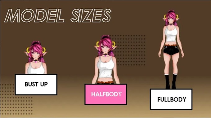 Bestseller - design anime character for vtuber model and live2d rigging