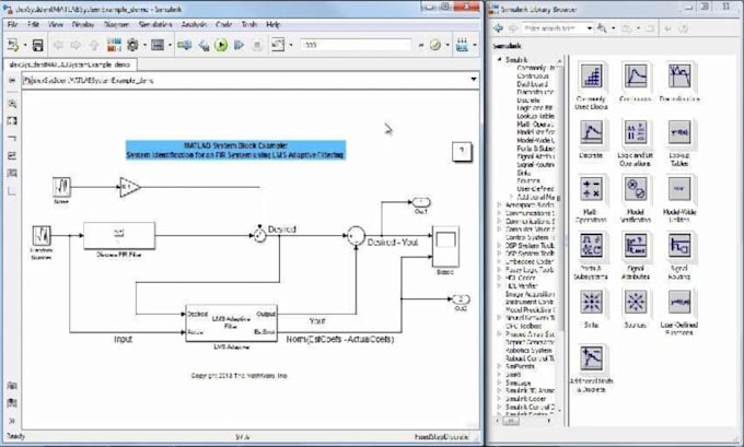 Gig Preview - Do simulink, image and signal processing model in matlab