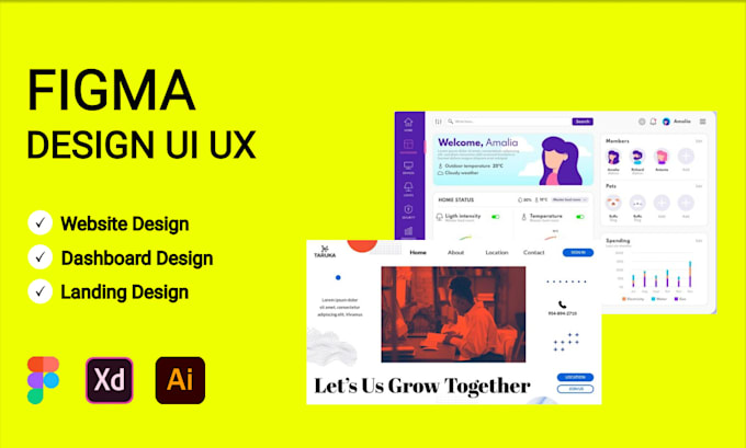 Bestseller - do figma design, figma website,ui ux,mockup and figma design website