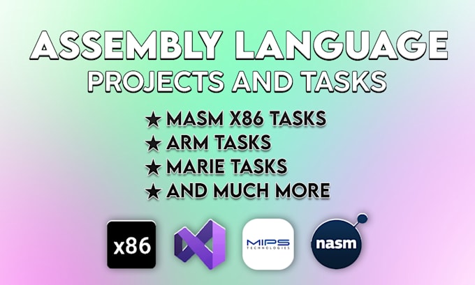 Gig Preview - Code assembly language projects and tasks in masm x86, arm and more