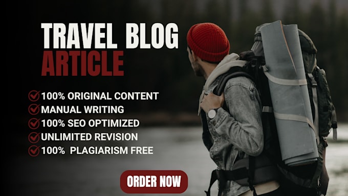 Bestseller - write engaging article for your travel blog