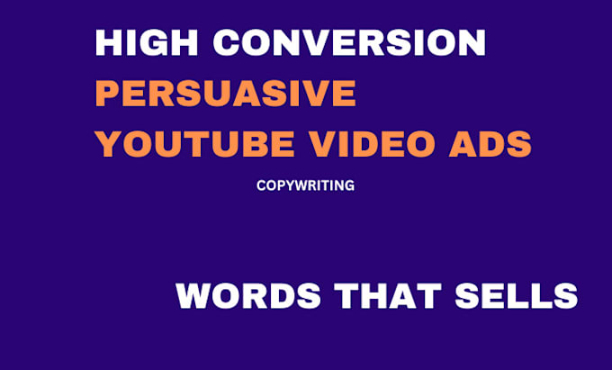 Gig Preview - Write high conversion youtube scripts in copywriting