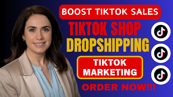 Gig Preview - Setup tiktok dropshipping tik tok shop ads tiktok marketing tiktok sales