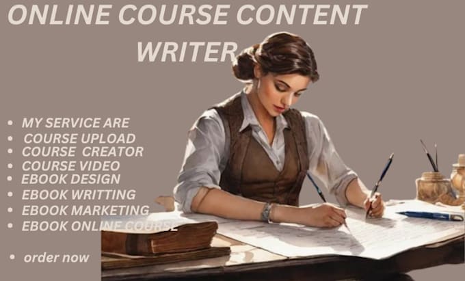 Gig Preview - Create online course content course curriculum training manual course creation