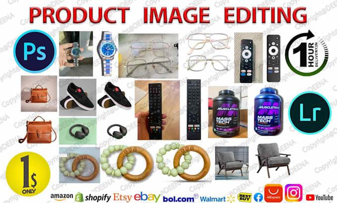 Gig Preview - Edit product image for ecommerce listing by background change retouch enhancing