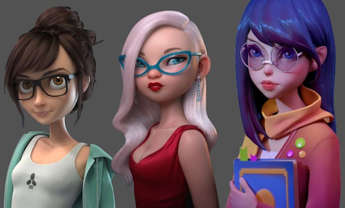 Bestseller - 3d cartoon character 3d pixar style character modeling cartoon design 3d model